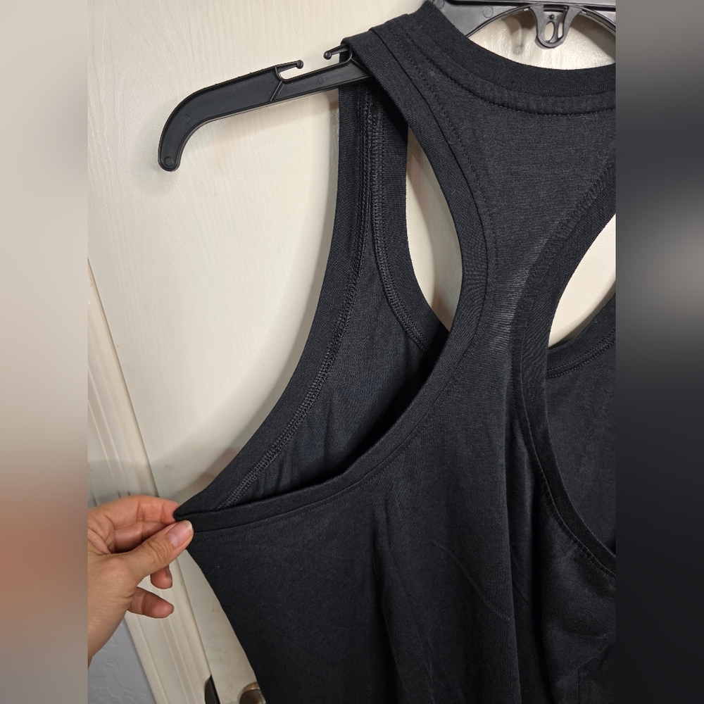 Nike Women's Black Tank Top with Red and Gold Zebra Print Logo - Picture 8 of 8
